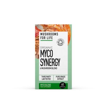 Myco Synergy Paddenstoelen Capsules Bio (Mushrooms For Life) 60caps
