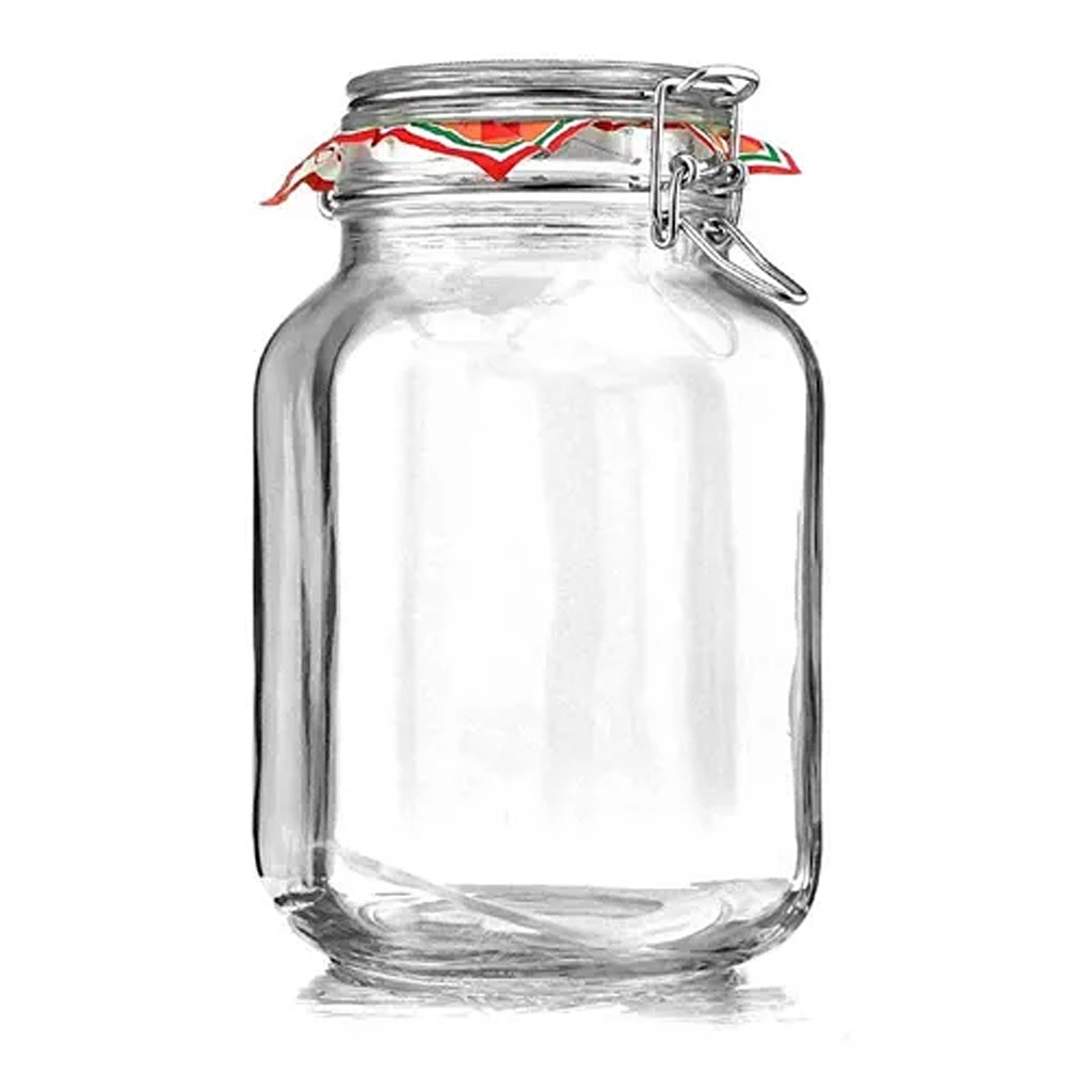 Weckpot / Glazen Potjes voor Wiet Curen 2 liter