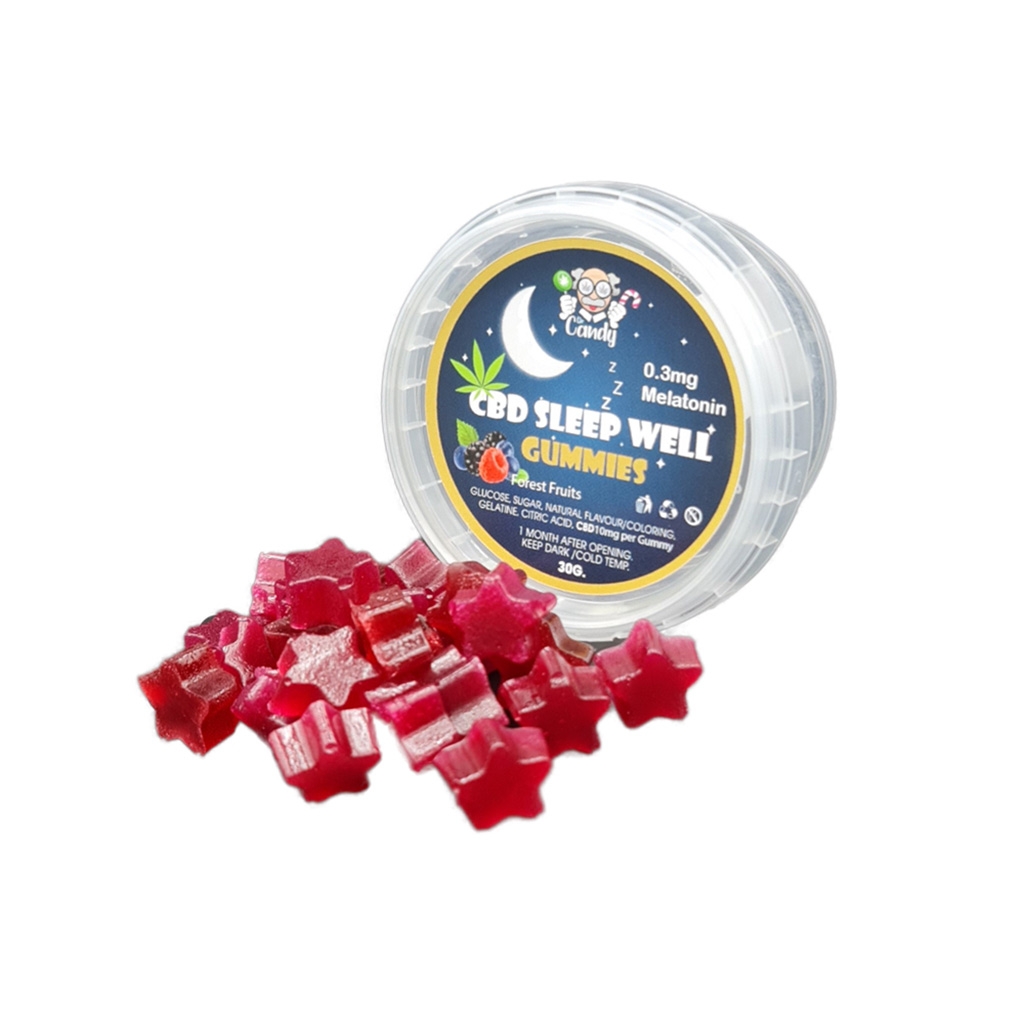CBD Sleep Well Gummies (Dr. Candy) 10 mg 30 gram