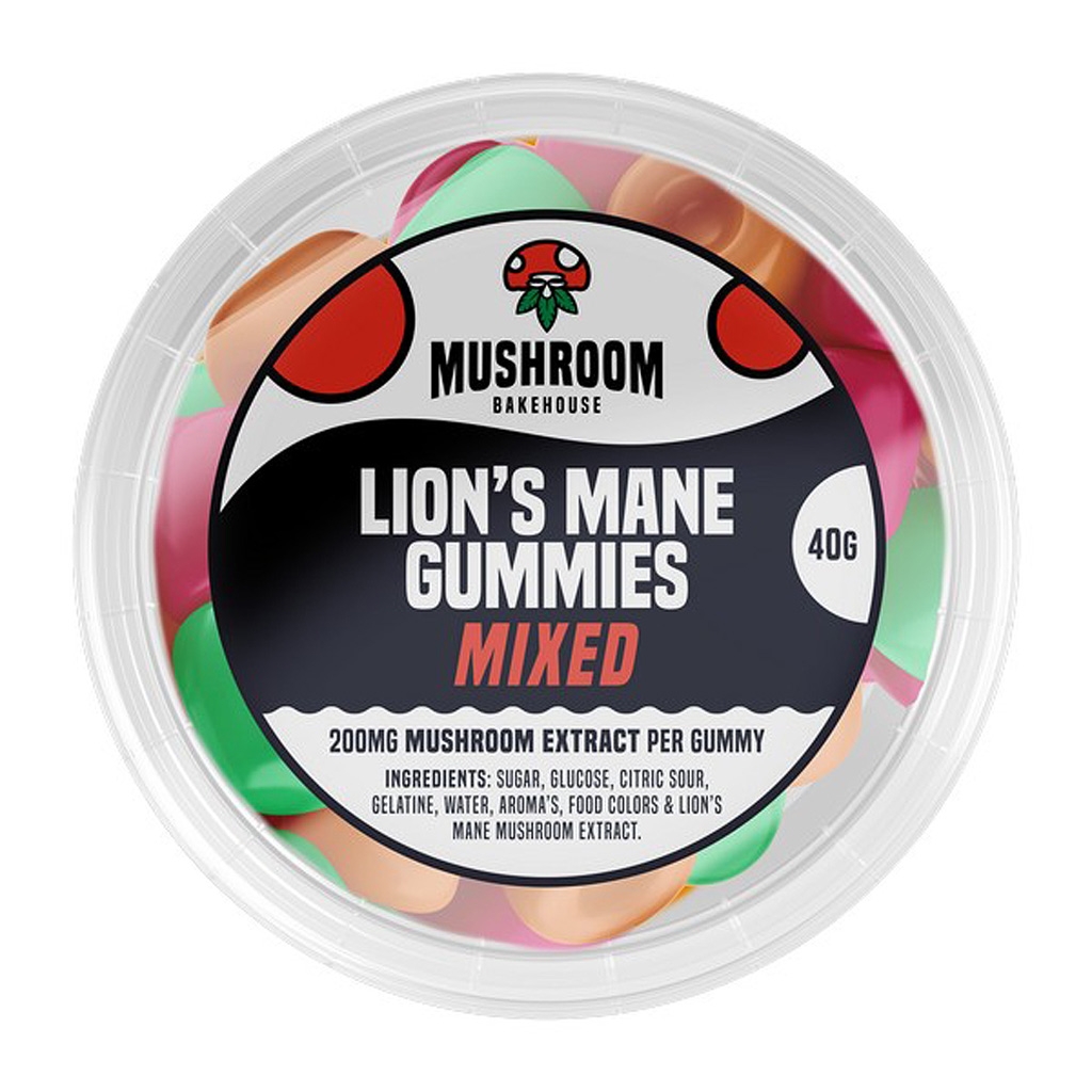 Lion's Mane Gummies (Mushroom Bakehouse) 200 mg Mix