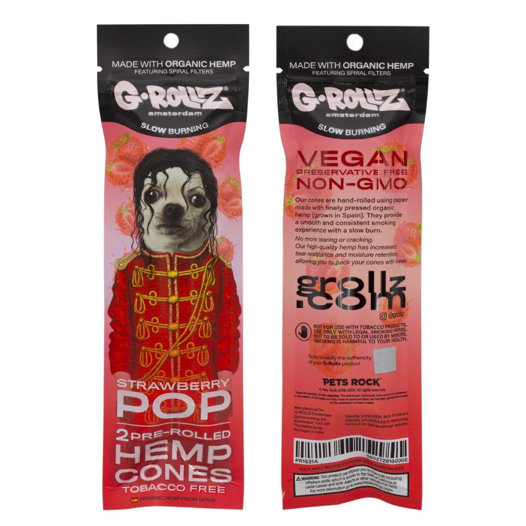 Blunt Vloei Cones (G-Rollz) 2 stuks Strawberry