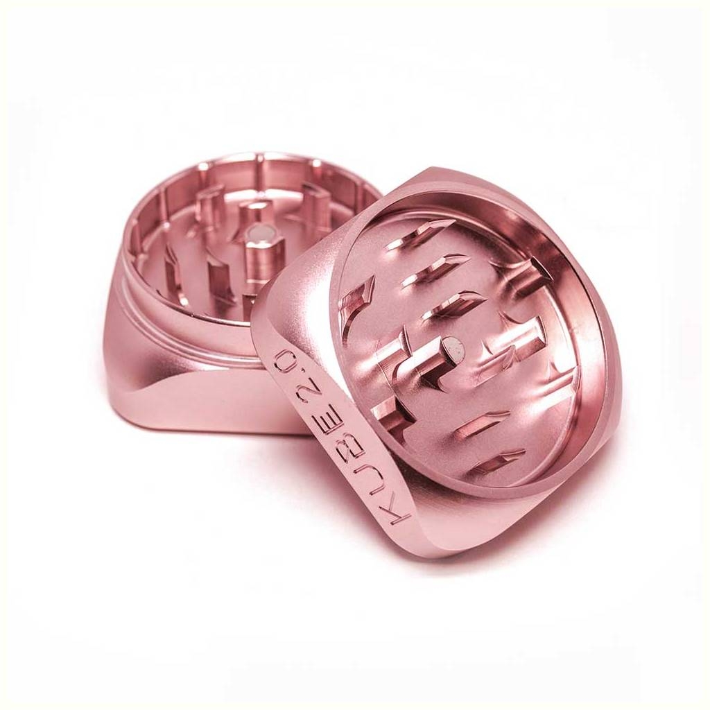Kube Grinder 2.0 2-delig (Krush) 55 mm Rose Goud