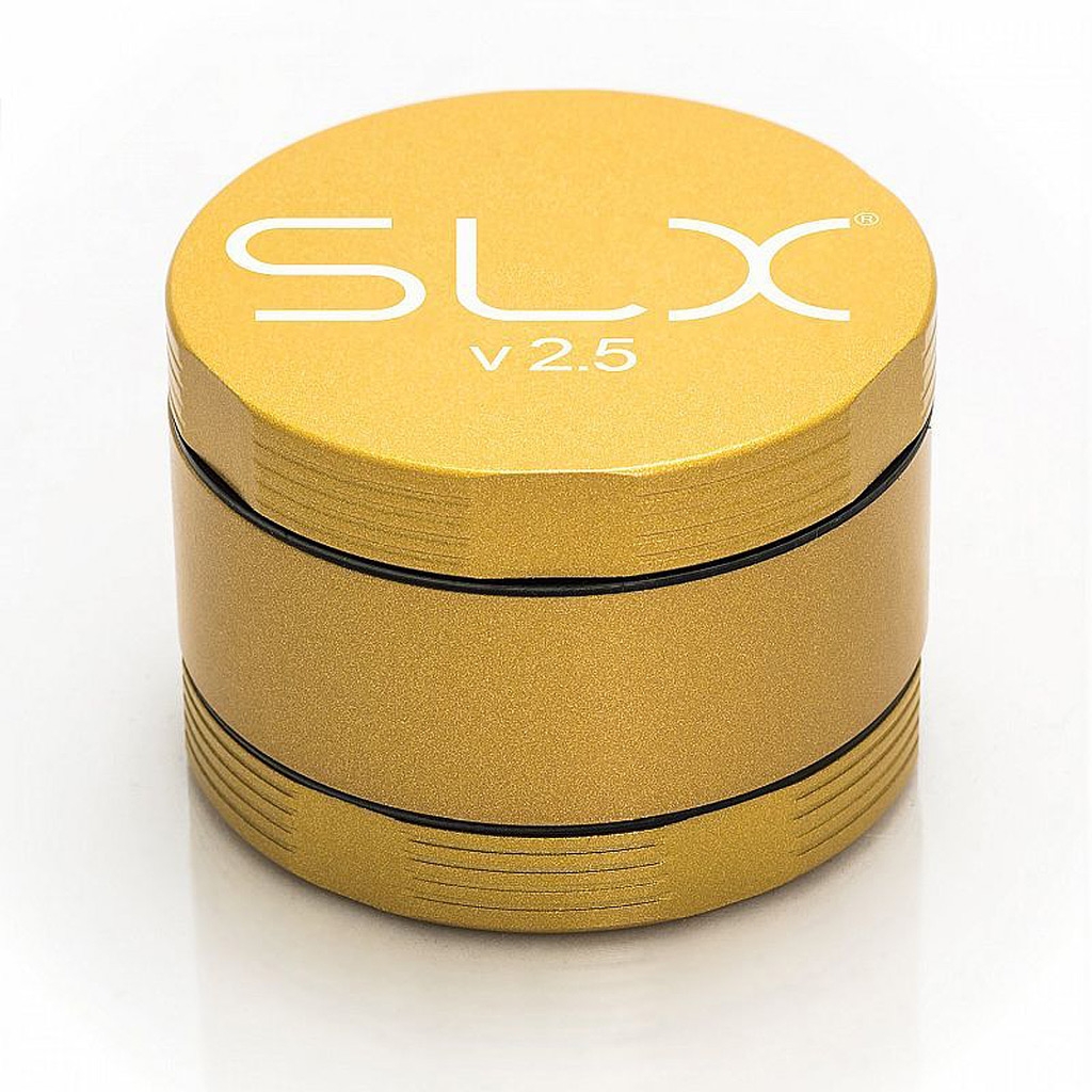 Wiet Grinder 4-delig (SLX Grinders) 62 mm Yellow Gold